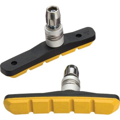 Jagwire Mountain Sport V-Brake Pads Threaded Post Yellow All Weather Compound