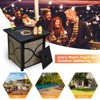 Tangkula 25’’ Propane Fire Pit Table 40,000 BTU Gas Fire Pit Patio Square Firetable for Backyard Garden Deck - 3 of 4