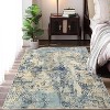 Modern Abstract Washable Area Rug, Low Pile Non-Slip Non-Shedding Foldable Carpet for Bedroom Living Room Playroom - 3 of 4