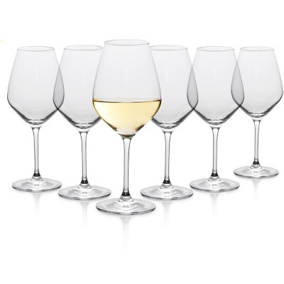 Table 12 Clear Lead-Free Crystal White Wine Glasses Set