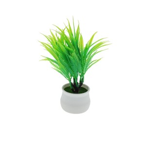 Unique Bargains Artificial Plants Plastic Green 2.76"x2.76"x5.51" 1 Pc - 1 of 4