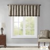 Classic Luxurious Paisley Motif Jacquard Weave Window Valance, Solid Faux Silk Flat Piping Detailed Valance for All Seasons - 3 of 4