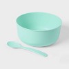 128.5oz Lidded Serve Bowl with Utensil Mint - Sun Squad™ - 2 of 3