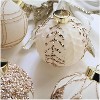3.2 Inch Christmas Ball Ornaments 12Pcs Xmas Tree Decorations Set Shatterproof Flocked Hanging Decorations for Holiday Mardi Gras Party - 4 of 4