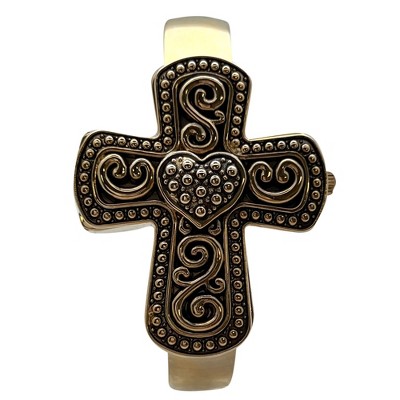 Olivia Pratt Cross Shape Bangle Women Watch