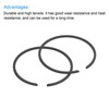 Unique Bargains Durable High Tensile Piston Ring Set 2 Pcs - 4 of 4