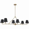 Crystorama Lighting Xavier 6 - Light Chandelier in  Vibrant Gold - 3 of 4