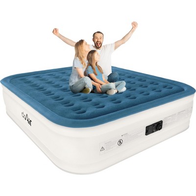 Dr. Air 18” Air Mattress with Electric Pump, Waterproof Velvety Top and Carry Bag
