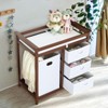 Baby Changing Table,Modern Baby Changing Station Dresser with Laundry Hamper,Diaper Changing Table,3 Drawer Basket and Changing Pad for Baby Infant - 4 of 4