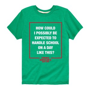 Boys' - Ferris Bueller's Day Off - How Could I Possibly Short Sleeve Graphic T-Shirt - 1 of 4