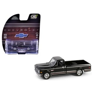 1972 Chevrolet Cheyenne C10 Short Bed Pickup Truck Black "Hobby Exclusive" Series 1/64 Diecast Model Car by Greenlight - 1 of 4