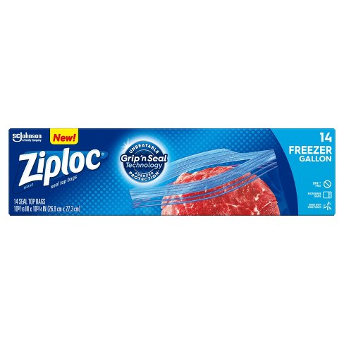 Ziploc Freezer Bags Gallon - 14ct : Target