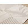 Rug Branch Contemporary Geometric, Tonal/Solid Cream Indoor Area Rug - 3 of 4