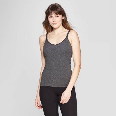 Women's Nursing Seamless Cami - Auden™ Heather Gray L : Target