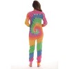 #followme Womens Henley Thermal Bodysuit | Buffalo Plaid, Tie Dye, & Printed PJ Union Suit Loungewear - 3 of 3