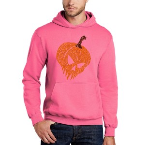 LA Pop Art Evil Pumpkin - Men's Word Art Hooded Sweatshirt - 1 of 4