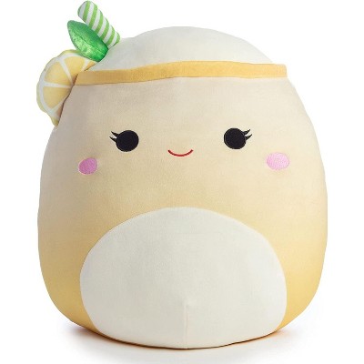 WoW 5 Medina Lemonade Yellow Frozen Drink Straw Foods Squishmallow Plush  Toy