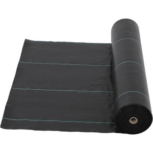6.5Ft x 300Ft Heavy Duty Weed Barrier Fabric, 3 Oz Professional Grade Landscape Fabric, Weed Block Gardening Mat for Plant Bed, Erosion Control - 1 of 4
