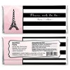 Big Dot of Happiness Paris, Ooh La La - Paris Themed Candy Bar Wrappers Baby Shower or Birthday Party Favors - Set of 24 - 2 of 4
