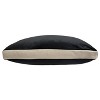 17"x17" Chelsea Contrast Square Throw Pillow Black/Cream - Edie@Home: Indoor Polyester, Hidden Zipper - 2 of 4