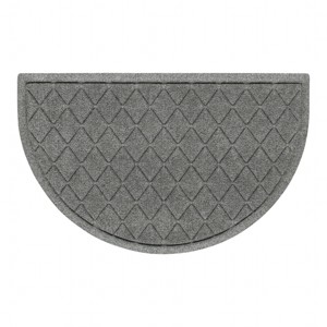 WaterHog 2'x3'3" Argyle Indoor/Outdoor Half Round Door Mat - 1 of 4