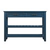 NicBex 42.01''Console Table with 2 Storage Drawers Mid-Century Wooden Side Table with 2-Tier Shelves for Entryway,Living Room - 2 of 4
