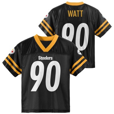 NFL Pittsburgh Steelers Toddler Boys' Short Sleeve T.J. Watt Jersey - 4T