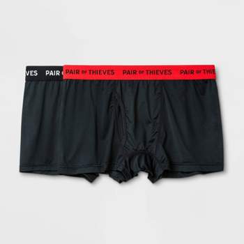 Pair of Thieves Men's Super Fit Long Boxer Briefs 2pk – Black M – Contino