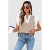 Amaryllis Women's Ruffle Sleeve Blouse V-Neck Contrast Trim Elegant Statement Top Versatile - 4 of 4