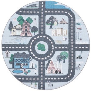 Kids Playhouse KPH232 Power Loomed Machine Washable Slip Resistant Rugs - Safavieh Kids - 1 of 4