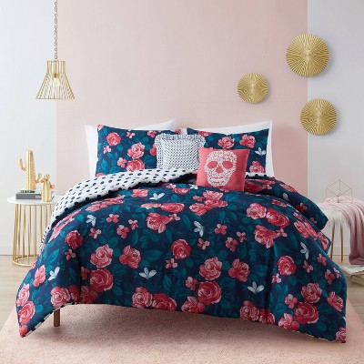 Twin 4pc Sonya Comforter Set Floral - Mudd
