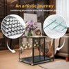 Artloge Modern Extra Large Heavy Duty Dog Crate Tempered Glass Pet Cage with Anti-Rust Aluminum Frame Lockable Casters & Spacious Interior - 4 of 4