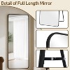 65" x 24" Full Length Mirror with Rounded Corners, Floor Mirror for Standing, Hanging or Leaning in Bedroom or Dressing Room - 4 of 4