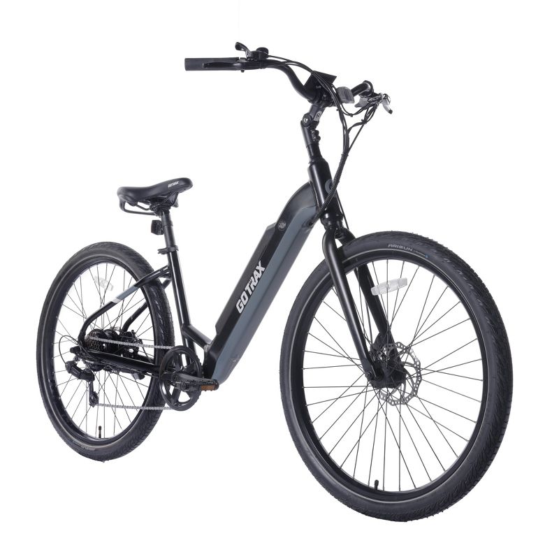 GOTRAX Adult Transit 27.5" Step Through Electric Hybrid Bike, 2 of 4