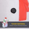 NAYSAYE Party Decoration and Accessories Inflatable Giant Snowman with Hat and Scarf for Outdoor Use, White, 43.3"*94.5"*4.5" - 3 of 4