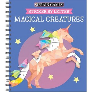 Brain Games - Sticker by Letter: Magical Creatures (Sticker Puzzles - Kids Activity Book) - (Mixed Media Product) - 1 of 1