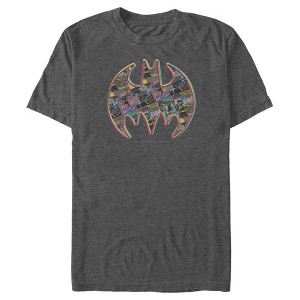 Men's Batman Shield Logo Comic Panel T-Shirt - 1 of 4