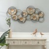 LuxenHome 47" W Distressed Metal Modern Flower Wall Decor Gray - 3 of 4