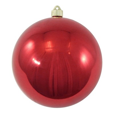 Christmas by Krebs Scarlet Red Shatterproof Shiny Christmas Ball Ornament 8" (200mm)