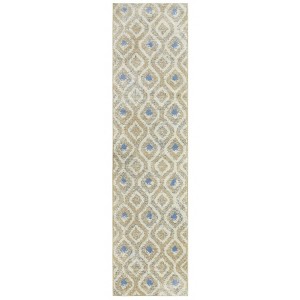 Modern Rug Non Slip Low Pile Rug Soft Stain Resistant Throw Floor Cover Foldable Indoor Carpet for Living Room Bedroom - 1 of 4