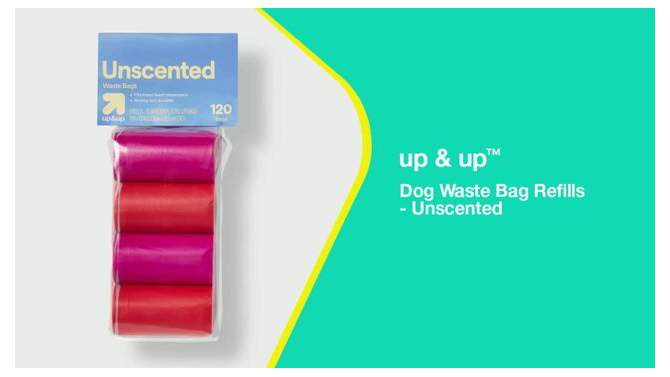 Dog Waste Bag Refills - Unscented - up & up™ , 2 of 5, play video