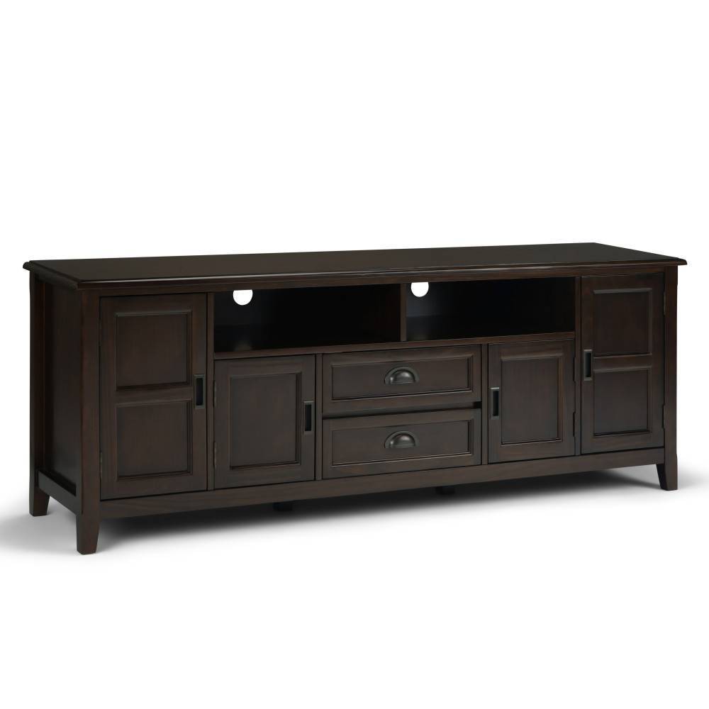 Photos - Mount/Stand Portland TV Stand for TVs up to 80" Mahogany Brown - WyndenHall
