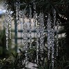 Aoibox 25pcs Clear Acrylic Icicle Ornament Set 5.25 Inch Each Includes 10 Meter Hanging String Ideal for Christmas Tree Winter Decor - 2 of 4