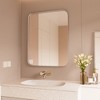 Rectangular Framed Tempered Glass Wall-Mounted Bathroom Vanity Mirror - 4 of 4