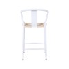 Meridian Furniture,Beck Beige Hand Woven Rope Stool, Set of 2 - 2 of 4