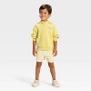 Grayson Mini Toddler Boys' French Terry Hoodie Sweatshirt - Yellow - 4 of 4