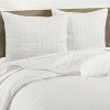 Bowie White Euro Sham Set of 2 - Levtex Home - 2 of 3