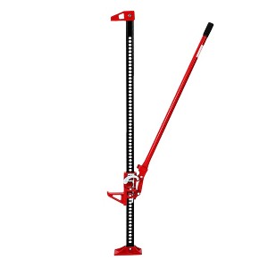 Orieon 60" Farm Jack 3 Ton Heavy Duty, 6600 lbs High Lift Ratcheting Utility Jack for Car/Truck/ATV/SUV, Red. - 1 of 4