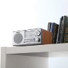 Sangean® Tabletop Retro Wooden-Cabinet Digital AM/FM/Clock Radio with Remote, Walnut, WR-2 in Brown - 3 of 4