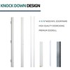Professional Manufacturer Right Hand Inswing Low-E Glass 6-Lite 3/4 Lite Fiberglass Front Door Classic Design Exterior Entrance Door - 4 of 4